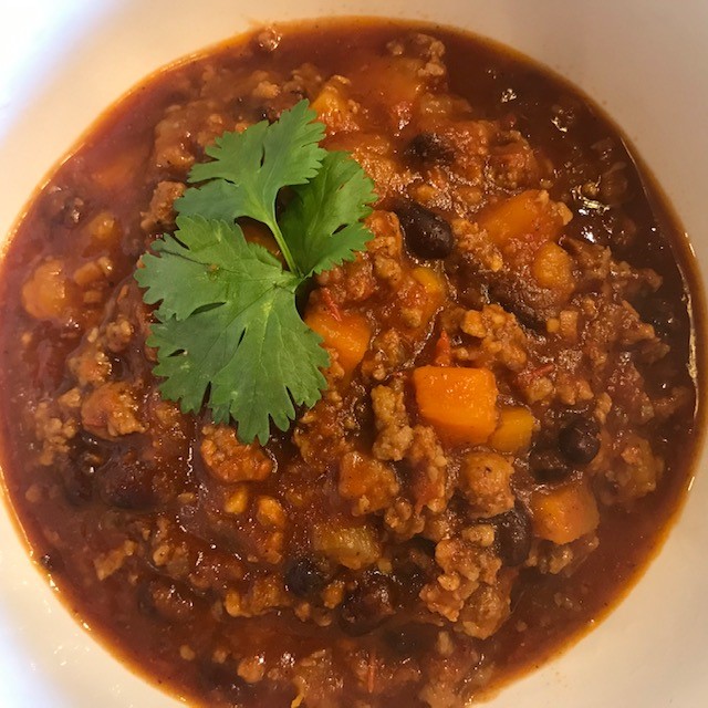 GROUND PORK AND SWEET POTATO CHILI - Hatfield